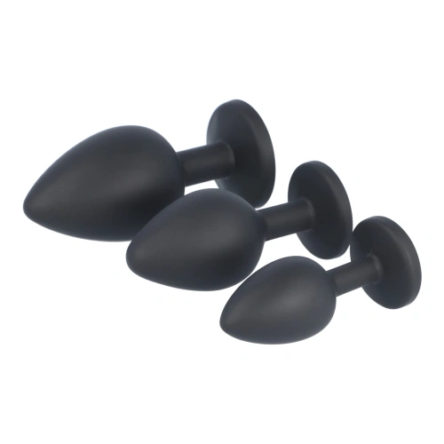 3 pcs anal silicone toys with Virgite E13 crystal [2]