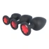 3 pcs anal silicone toys with Virgite E13 crystal