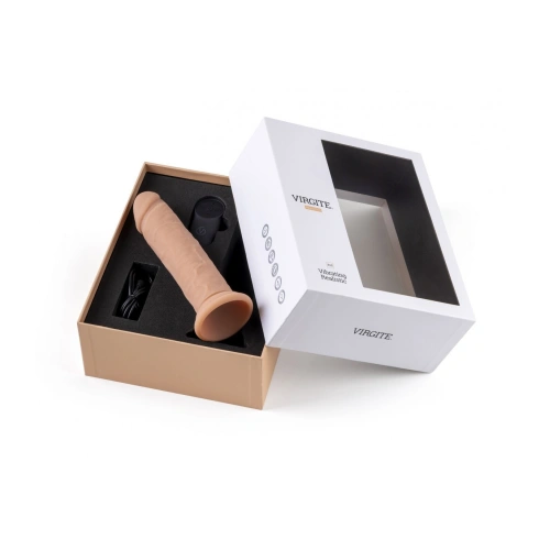 Vibrating silicone dildo with remote Virgite R15 [4]