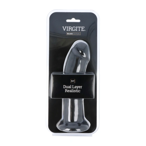 *Color two -layer realistic dildo from Virgite R27 black silicone [3]