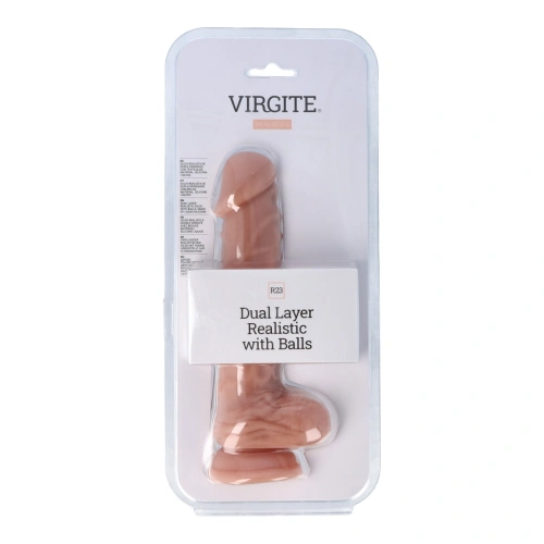 Dilyana - Virgite R23 Realistic double-layer silicone dildo with testicles [2]