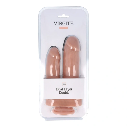 Nina - Double Realistic Virgite R30 Silicone Dildo [2]