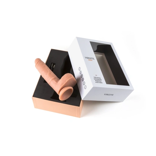 Nina - Rechargeable realistic dildo with rotation function and Virgite R9 remote control [5]