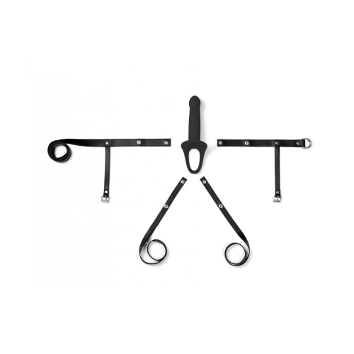 Strap-on belt with hollow dildo made of silicone Virgite H2 [2]