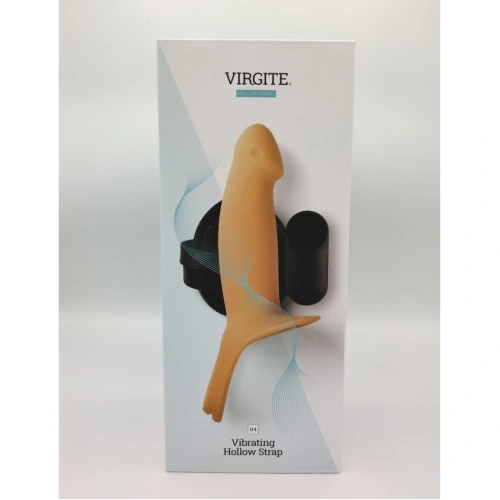Color* Dilyana- Strap-on belt with hollow vibrating dildo made of silicone Virgite H4 [4]