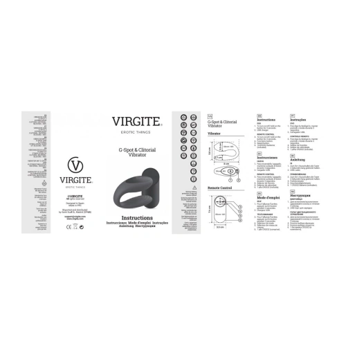 Nina - Virgite E12 Remote Control Rechargeable Vibrator for Couples Black [4]