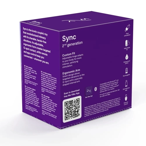Luxury stimulator for couples with App We Vibe Sync 2 purple [12]