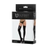 Elegant garter socks with wet effect Wetlook Lotis black [3]