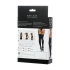 Elegant garter socks with wet effect Wetlook Lotis black [4]