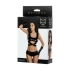 Erotic set of 3 parts with wet effect Wetlook Halle black [4]