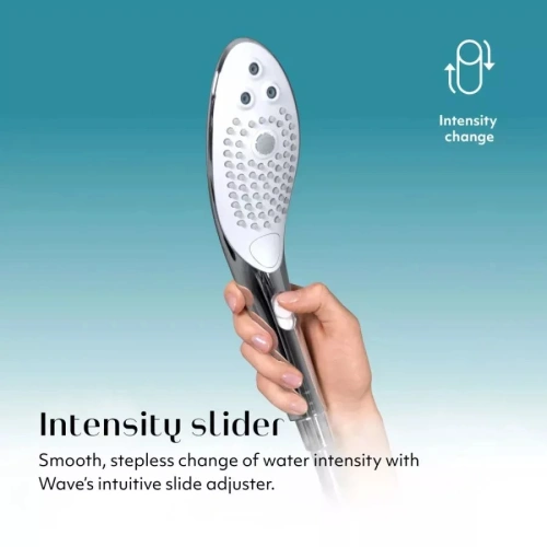 Nina - Stimulating shower headset Womanizer Wave chrome [10]