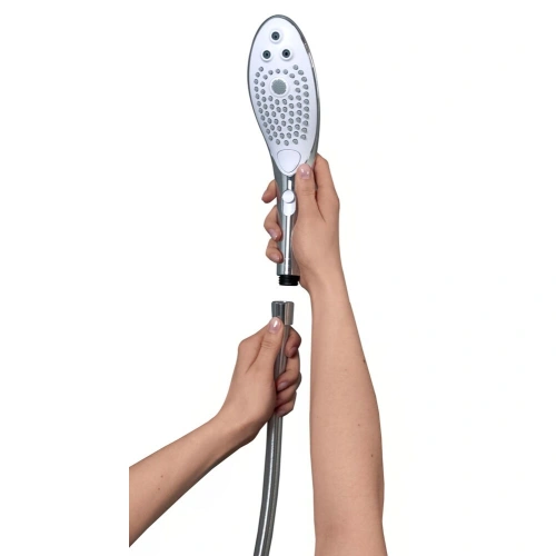 Nina - Stimulating shower headset Womanizer Wave chrome [18]