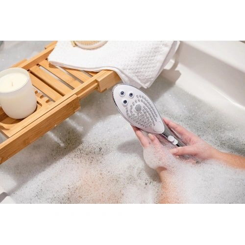 Nina - Stimulating shower headset Womanizer Wave chrome [19]