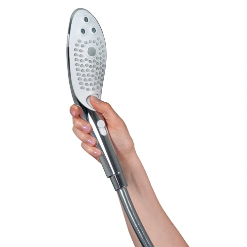Nina - Stimulating shower headset Womanizer Wave chrome [2]