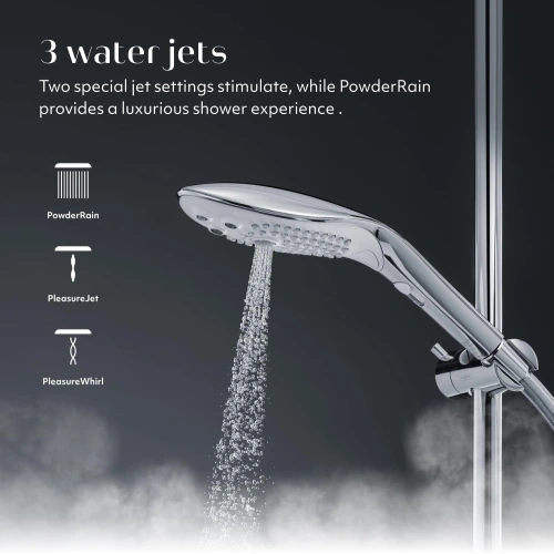 Nina - Stimulating shower headset Womanizer Wave chrome [8]