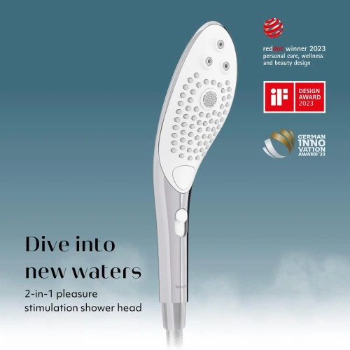 Nina - Stimulating shower headset Womanizer Wave chrome [9]