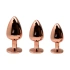 Color* Dilyana- Metal anal dilator with pink crystal Woomy Tralalo S golden [1]
