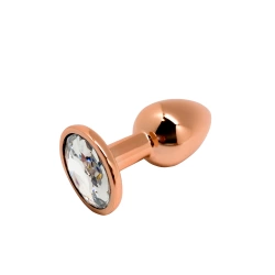 Dilyana- Metal Butt Plug with crystal Tralalo S golden