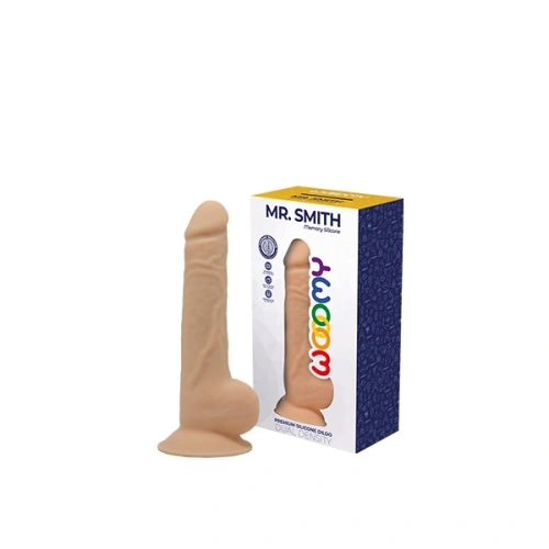 **Dilyana- Realistic double layer silicone dildo with testicles Mr. Smith [1]