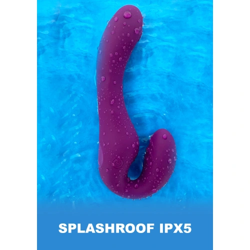 Nina - Vibrating double strapless dildo with Xocoon remote [12]