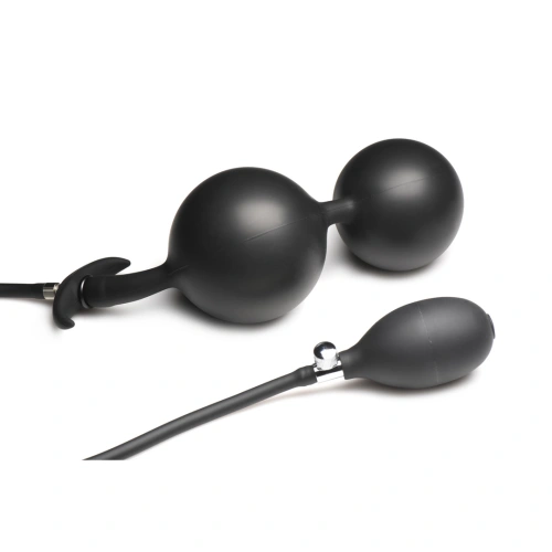 Ass Rattler Inflatable Silicone Anal Balls with Extra Weights [3]