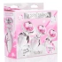 Set of 3 Booty Sparks Pink Gem glass butt plug with pink crystal [3]