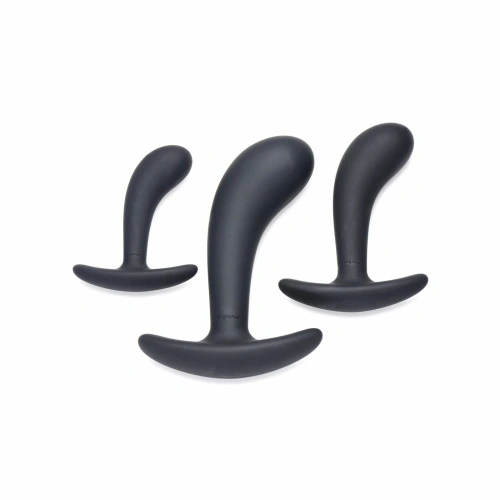 Dilyana- Set of 3 pcs. Dark Delights silicone anal dilators [1]