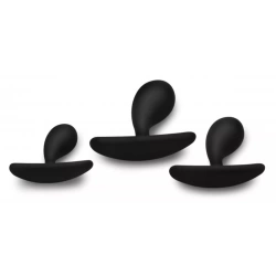 Set of 3 pcs. silicone anal dilators Dark Droplets