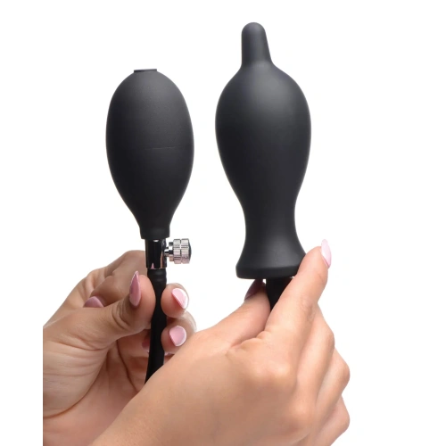 Nina - Dark Inflator silicone inflatable anal dilator black [1]
