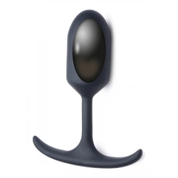 Heavy Hitters 5.5" Weighted Silicone Butt Plug Black