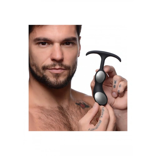 Silicone prostate stimulator with built-in weights Heavy Hitters [1]