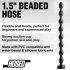 Hosed 19" Large Flexible Vacuum Base Anal Rosary [10]