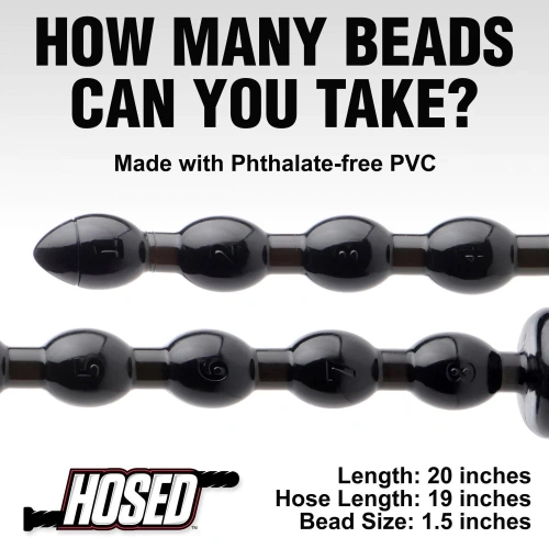 Hosed 19" Large Flexible Vacuum Base Anal Rosary [11]