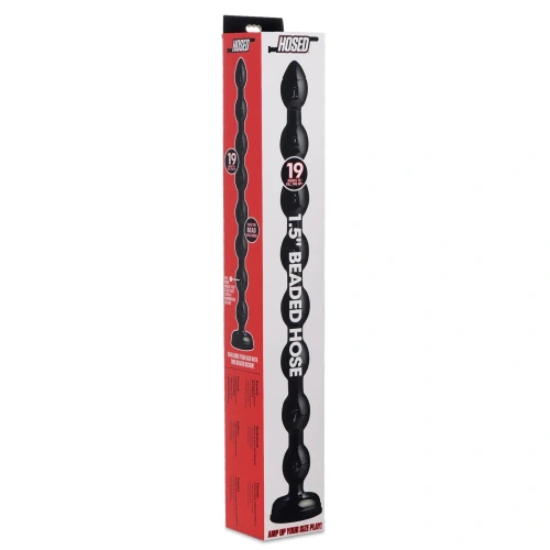 Hosed 19" Large Flexible Vacuum Base Anal Rosary [13]