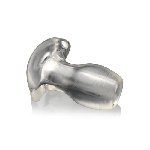 Illuminated in 3 colours large butt plug with opening Light Tunnel L transparent [2]