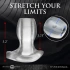 Illuminated in 3 colours large butt plug with opening Light Tunnel L transparent [3]