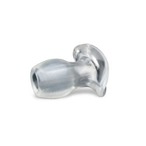 Illuminated in 3 colors flexible butt plug with opening Light Tunnel M transparent [3]