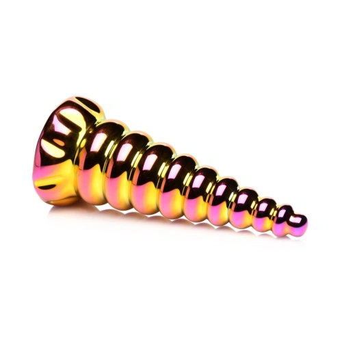 Nina - embossed glass dildo Creature Cocks Twilight [1]