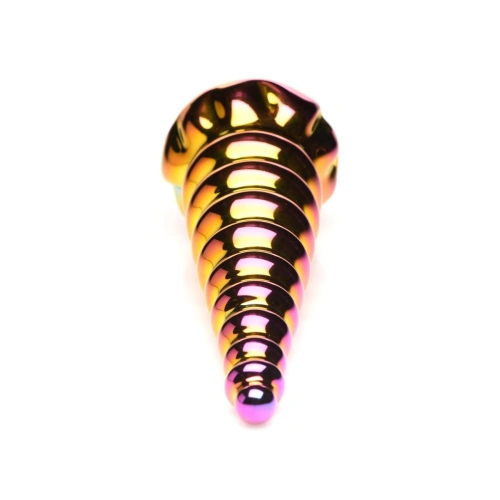 Nina - embossed glass dildo Creature Cocks Twilight [2]