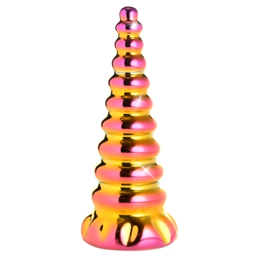 Nina - embossed glass dildo Creature Cocks Twilight