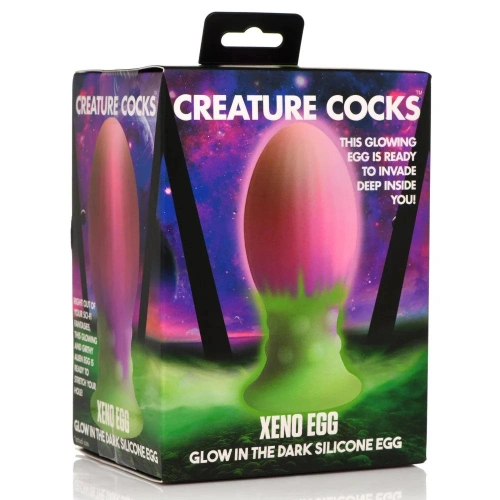 Nina - Glow in the Dark Large Silicone Egg - Creature Cocks Xeno Egg Anal Expander [6]