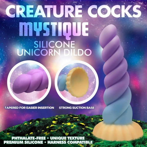 **Nina - Creature Cocks Mystique Unicorn Original silicone dildo - horn [6]