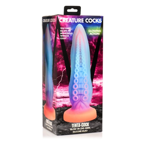 Large Silicone Glow in the Dark Dildo - Tenta-Cock Tentacle [10]
