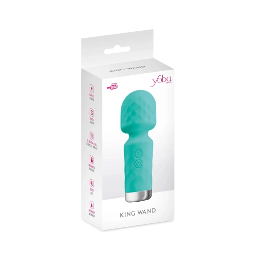 New-New- Rechargeable mini Wand massager Yoba King Wand turquoise [3]