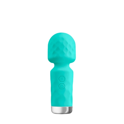 New-New- Rechargeable mini Wand massager Yoba King Wand turquoise