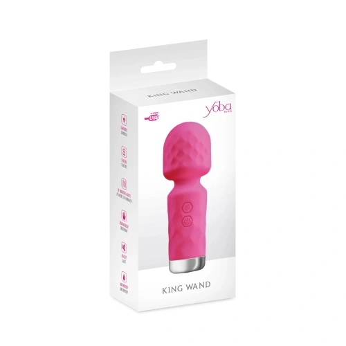 Ju-New- Rechargeable mini Wand massager Yoba King Wand pink [3]