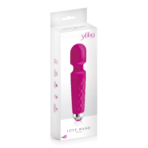 Powerful rechargeable silicone massager Yoba Wandy pink [3]