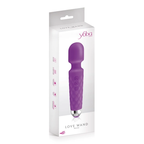 Powerful rechargeable silicone massager Yoba Wandy purple [3]