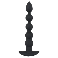 Black Velvets Rechargeable Silicone Vibrating Anal Beads