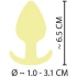 **Dilyana- Small Silicone Anal Dilator Cuties Yellow [5]